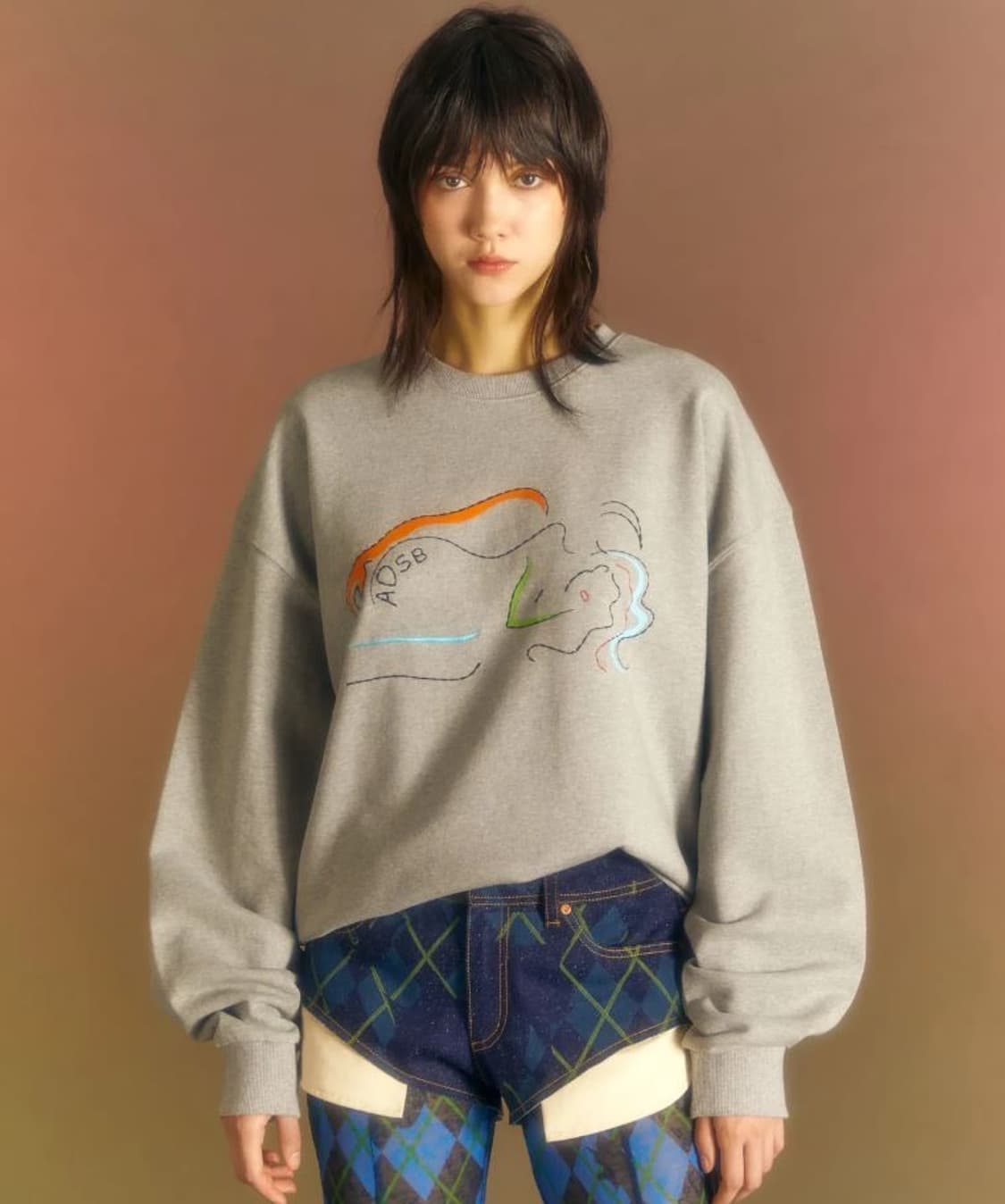 [앤더슨벨] 핫 스프링스 스웻셔츠 (GREY) 상품이미지3