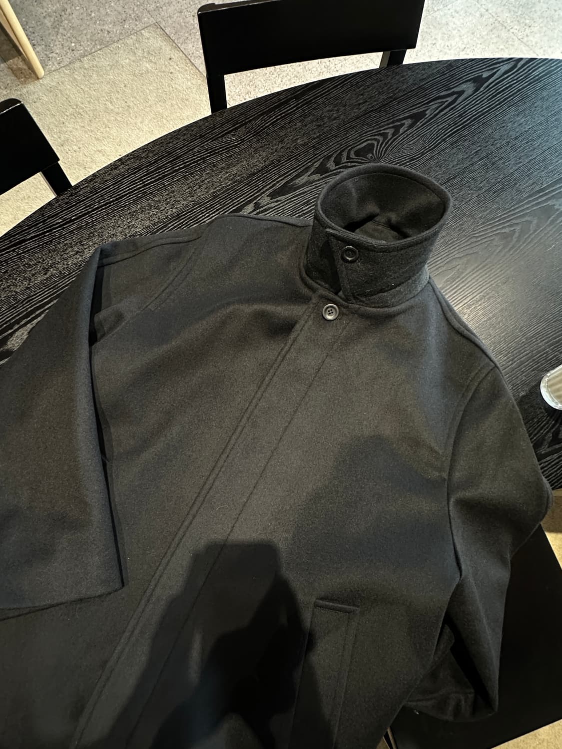 르마드 울 발마칸 코트 블랙 색상 3사이즈 상품이미지6