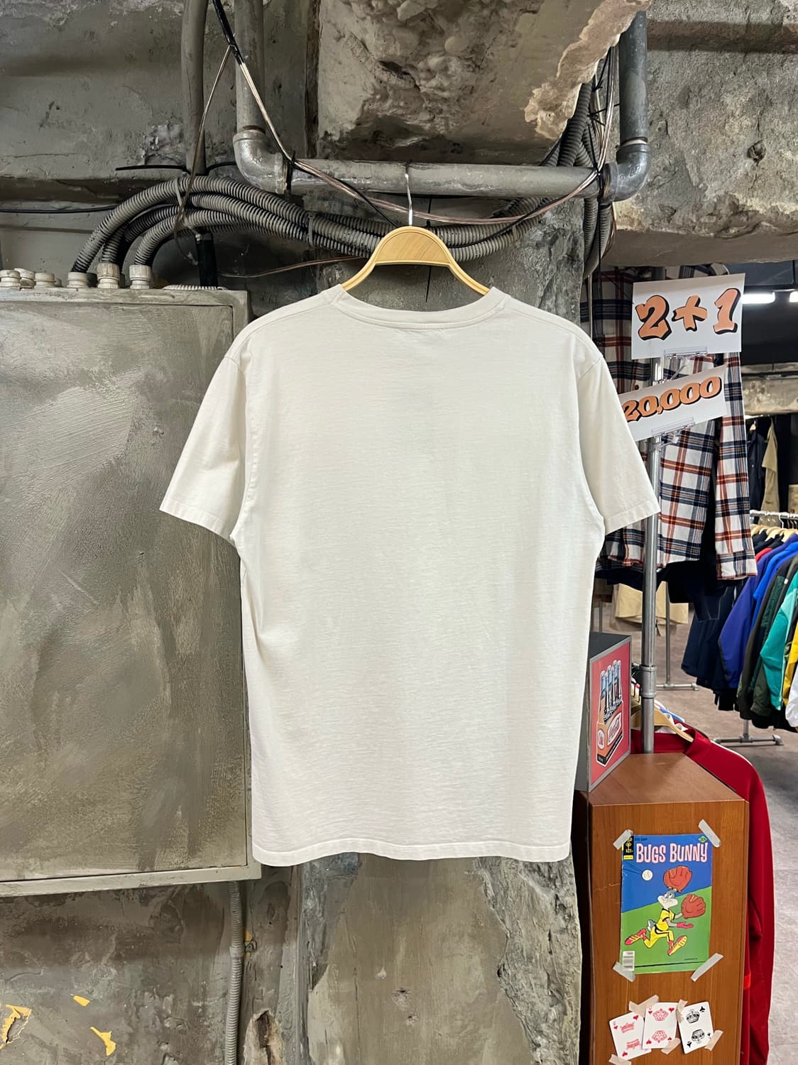 메종키츠네 더블폭스 반팔티 화이트 L #csz3412 상품이미지2