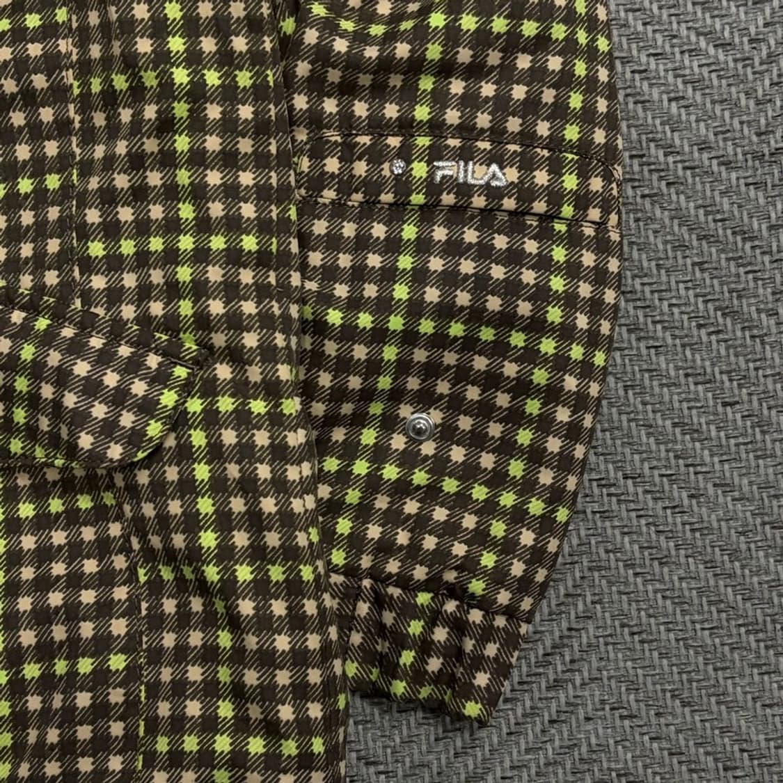 휠라 체크 후드 바람막이 v1799 상품이미지6