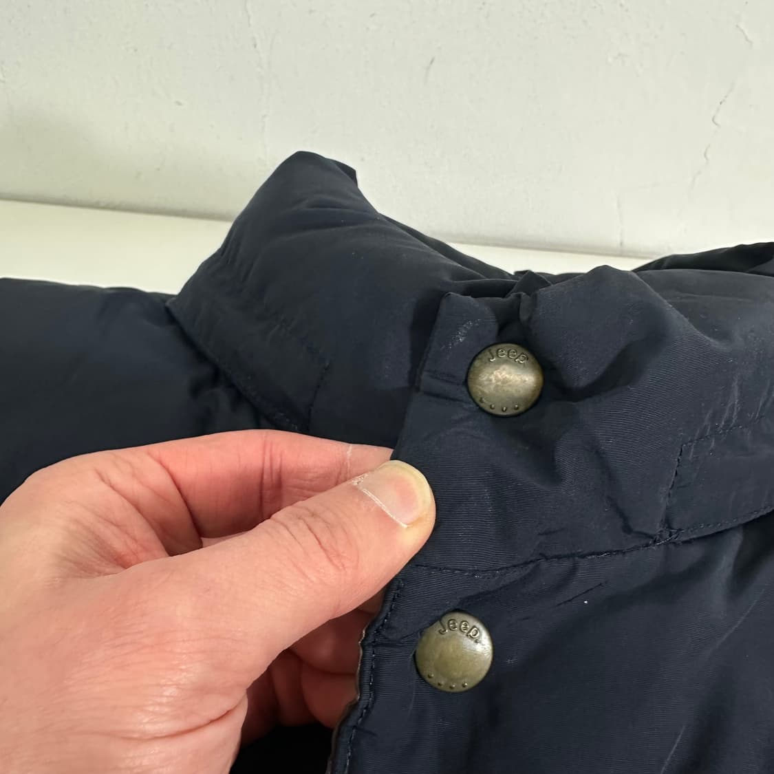 XL JEEP 지프 다크네이비 패치 덕다운 패딩조끼 상품이미지4