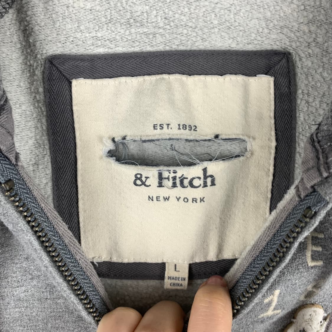 아베크롬비 y2k 와투케 그레이 후드집업 상품이미지6