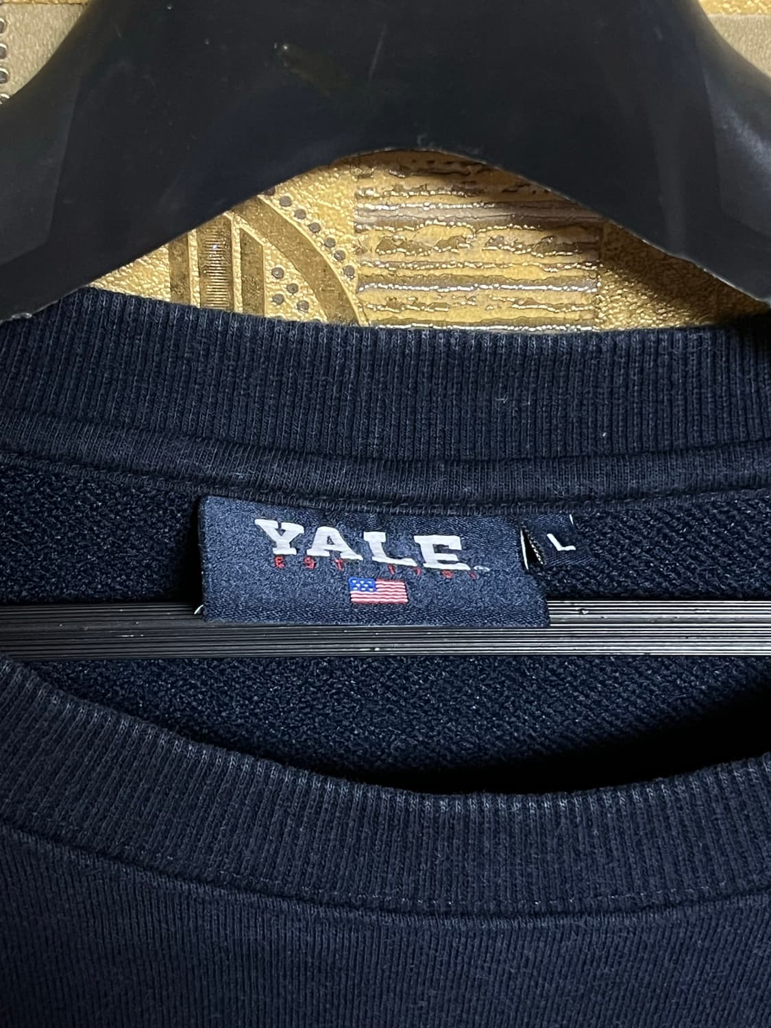 [ YALE 곰돌이 네이비 맨투맨 L ] 상품이미지5