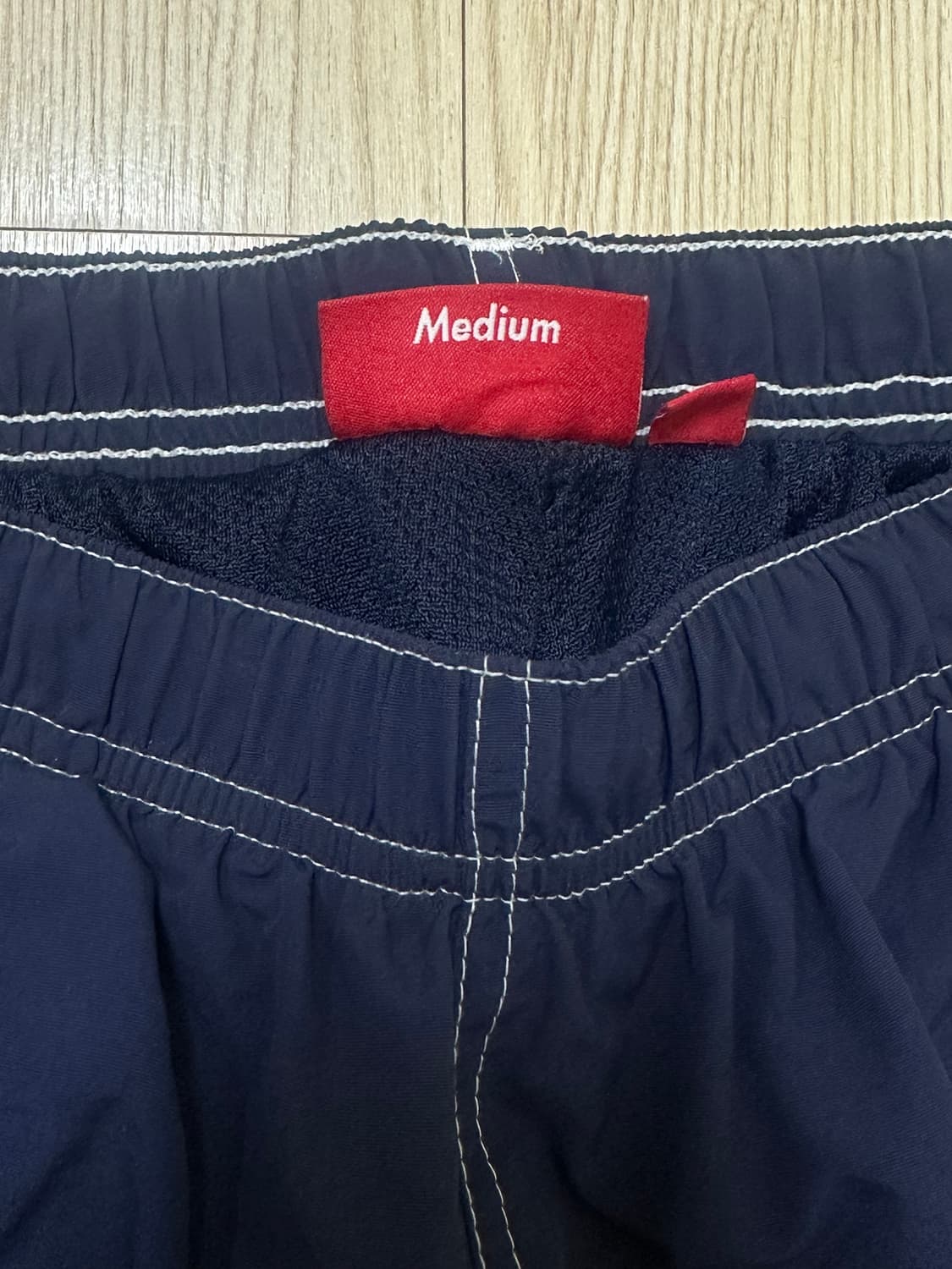 슈프림 스펠아웃 자수 트랙팬츠 M 네이비 상품이미지4