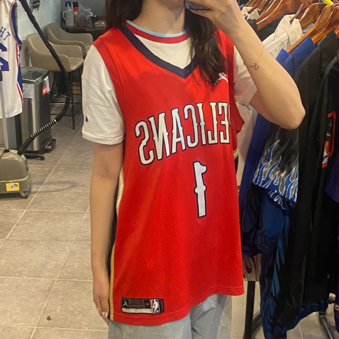 [NO.9] NBA Pelicans WILLIAMS 레드 져지 상품이미지2