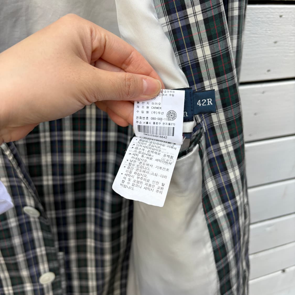 Polo 폴로 체크 블레이저 자켓 상품이미지7