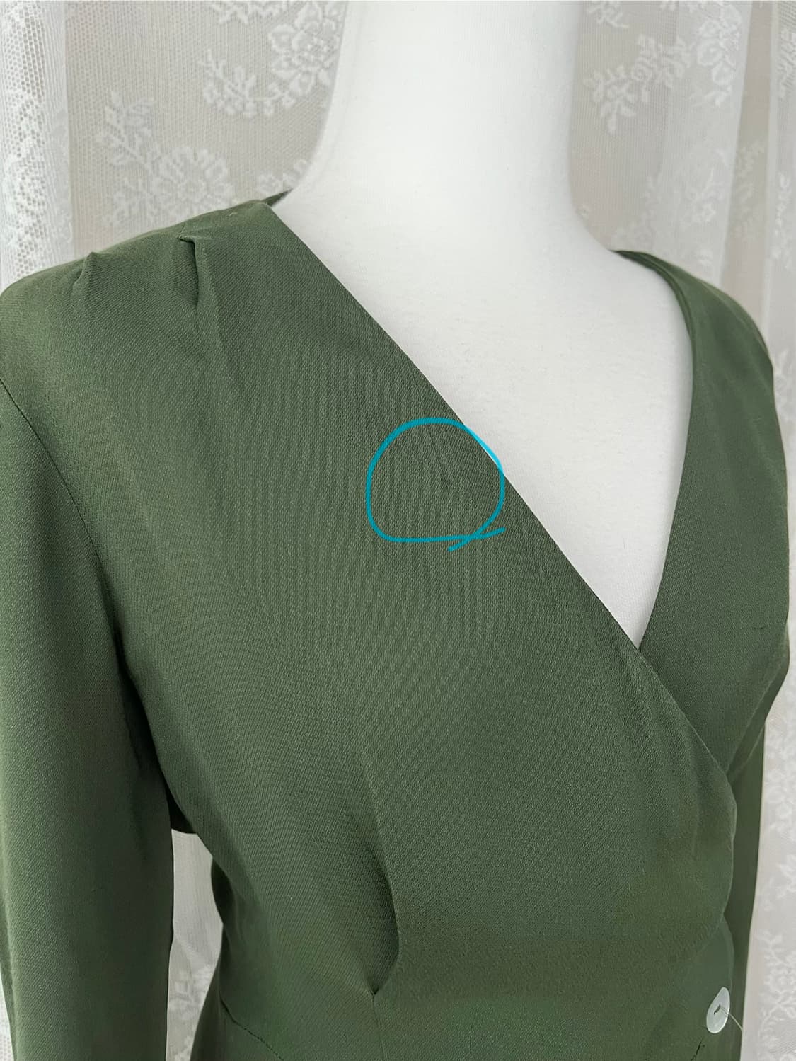 36) 마시모두띠 롱 원피스 그린 상품이미지4