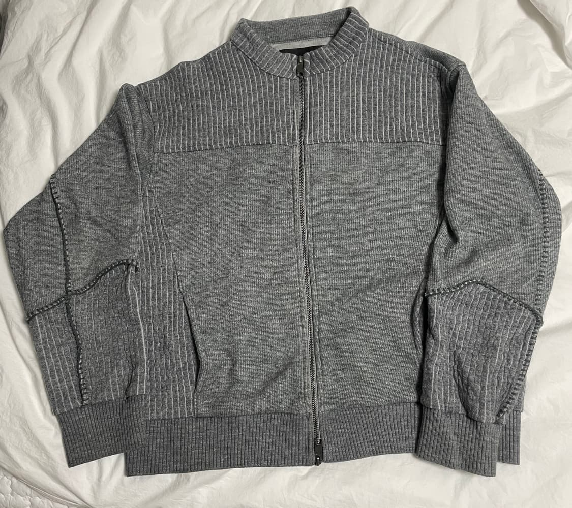 ETCE 니트집업 블랙, 그레이 상품이미지2
