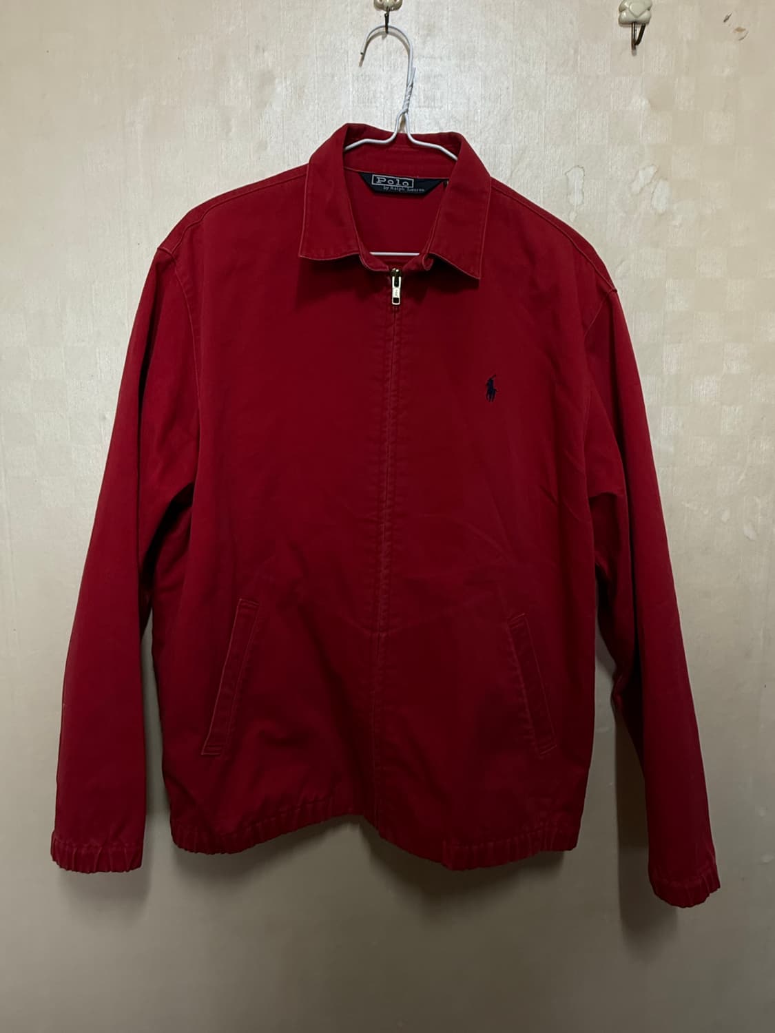 폴로 레드 코튼 자켓 80(실측s) 상품이미지1