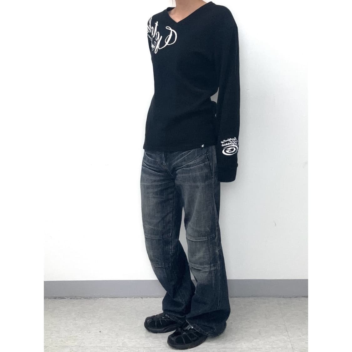 빈티지 락시크 블랙 롱슬리브 상품이미지3