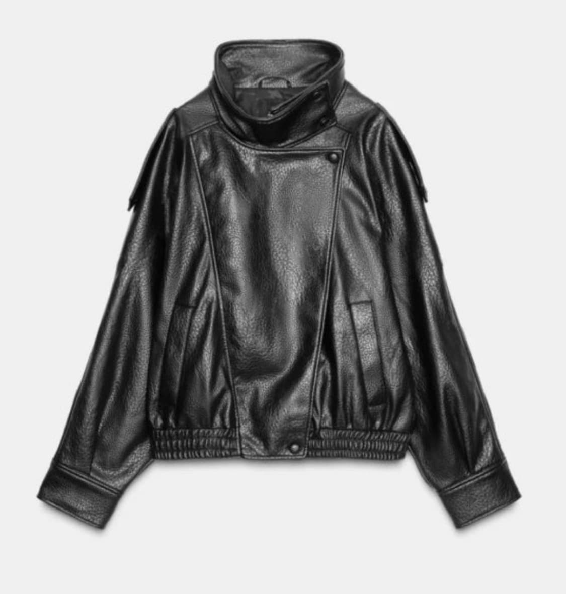 자라 가죽 자켓 (xs) 생로랑 무드 상품이미지1