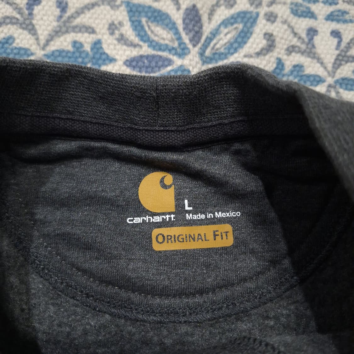 칼하트 그레이 체스트포켓 로고패치 기모 맨투맨 티셔츠 XL-2XL 상품이미지7