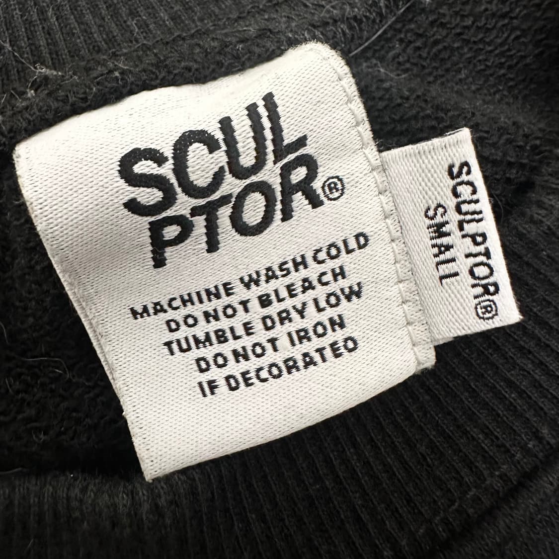 스컬프터 공용 맨투맨 블랙 S 상품이미지3