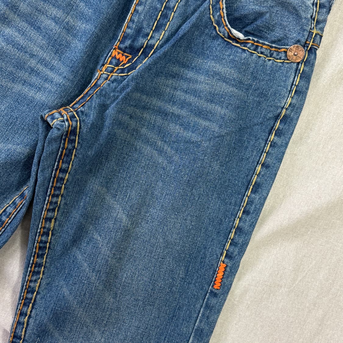 트루릴리젼 usa 빌리 레인보우 데님팬츠 30 상품이미지5