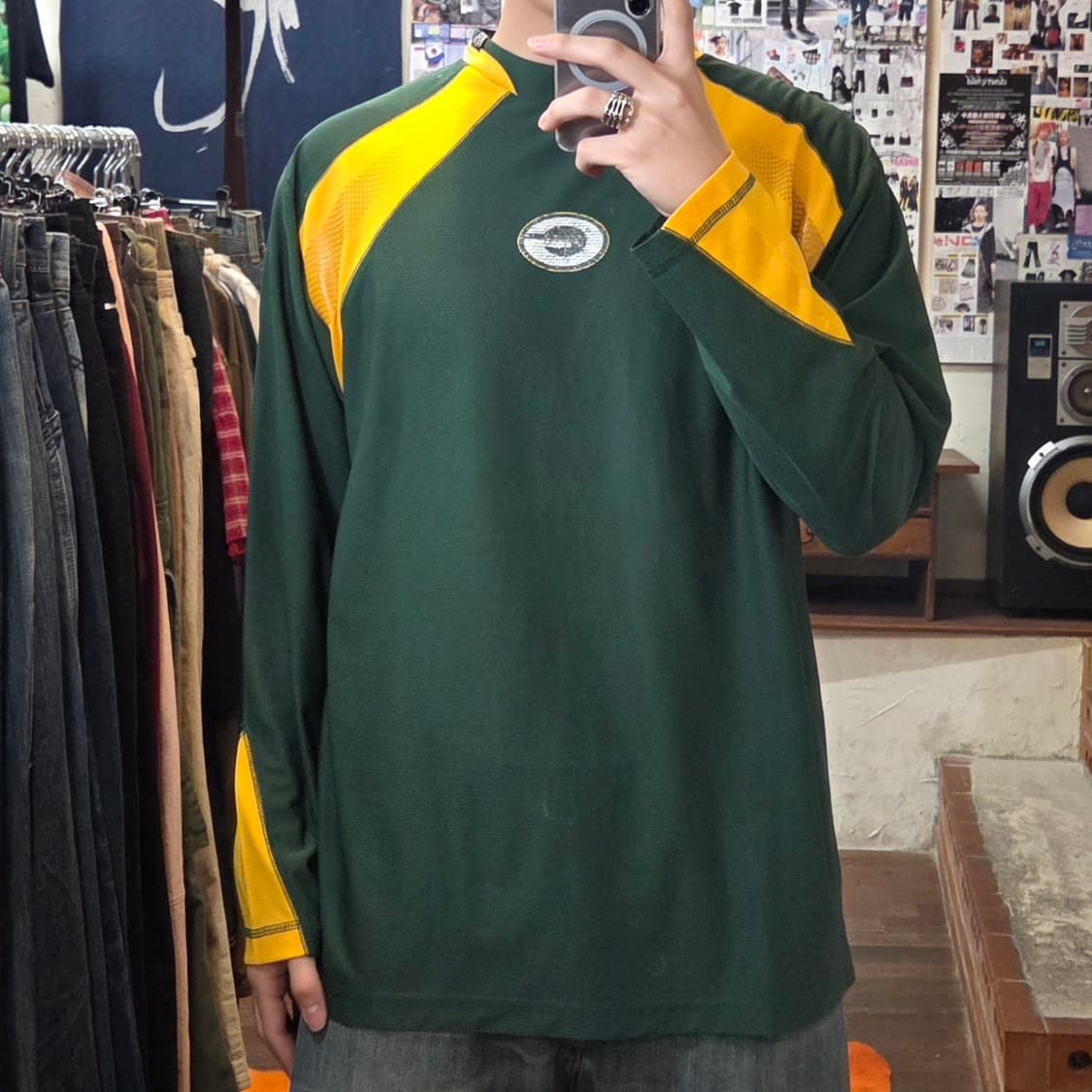 NFL 그린베이 페커스 올드스쿨 롱슬리브 상품이미지2