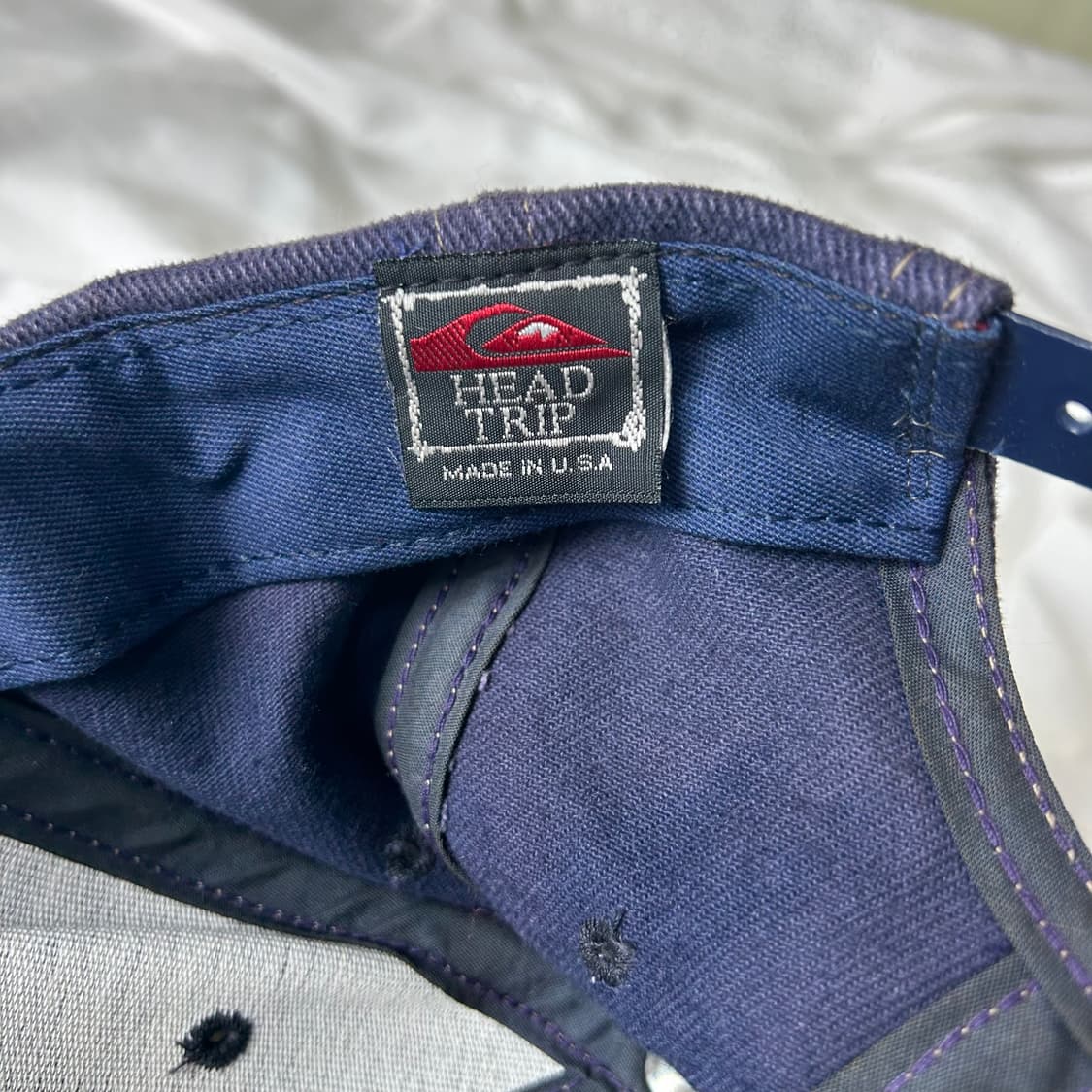 [QUIKSILVER] 90s USA 퀵실버 로고 자수 네이비 볼캡 상품이미지4