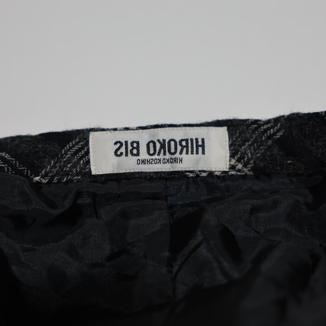 [JPN]Hiroko Koshino ribbon check skirt 상품이미지4