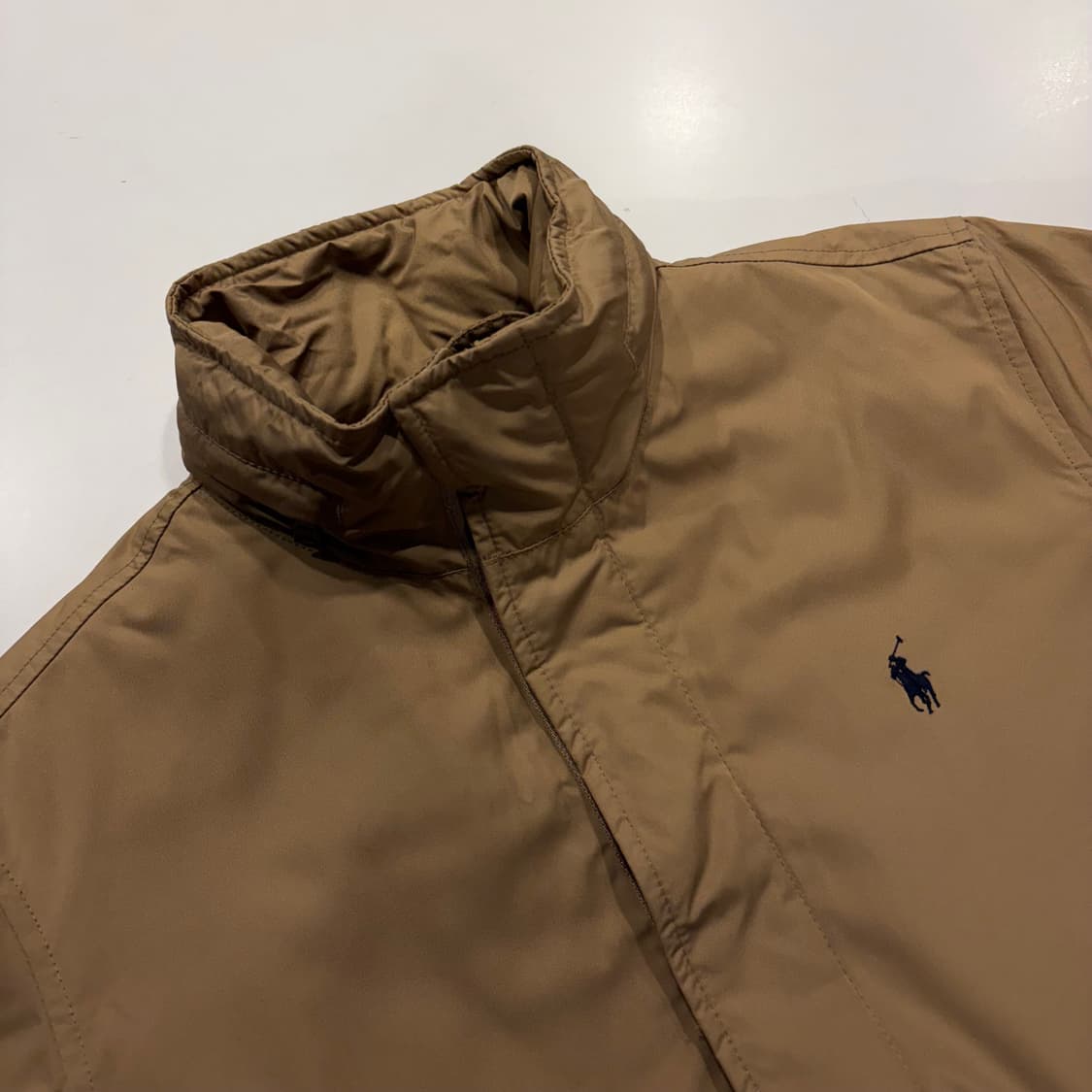 [S] 폴로 랄프로렌 베이지 폴리쉘 기모 점퍼 자켓 D198 상품이미지3