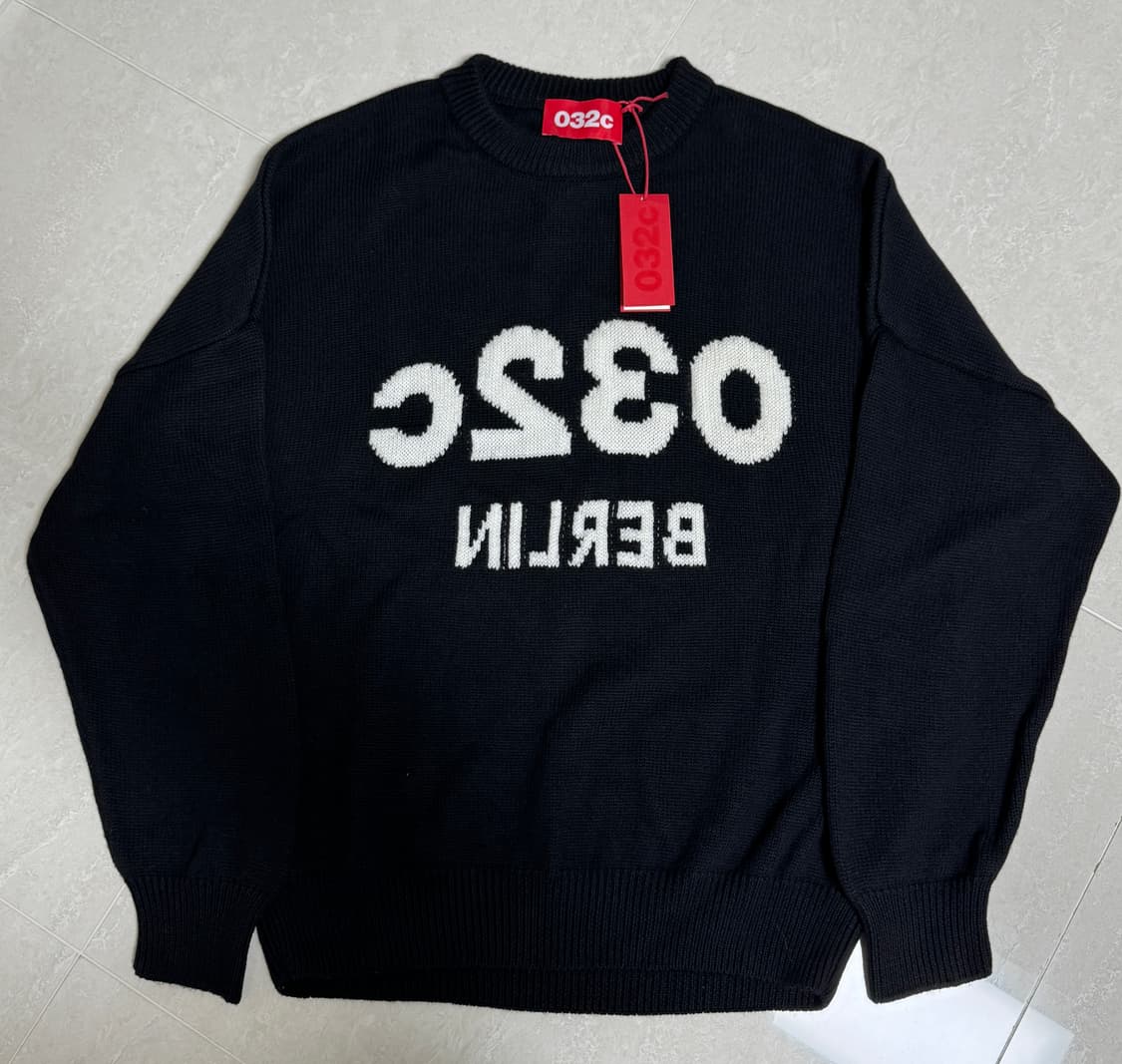 032C 셀피 스웨터 블랙/화이트 (M) 상품이미지2