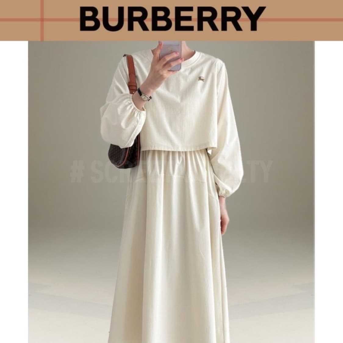 버버리 밴딩 원피스 상품이미지2