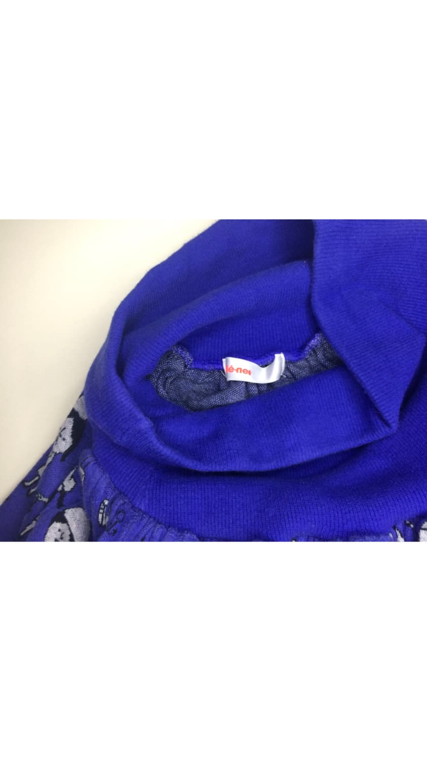 Ne-net 네넷냐 블루 프린팅 밴딩 스커트 상품이미지5