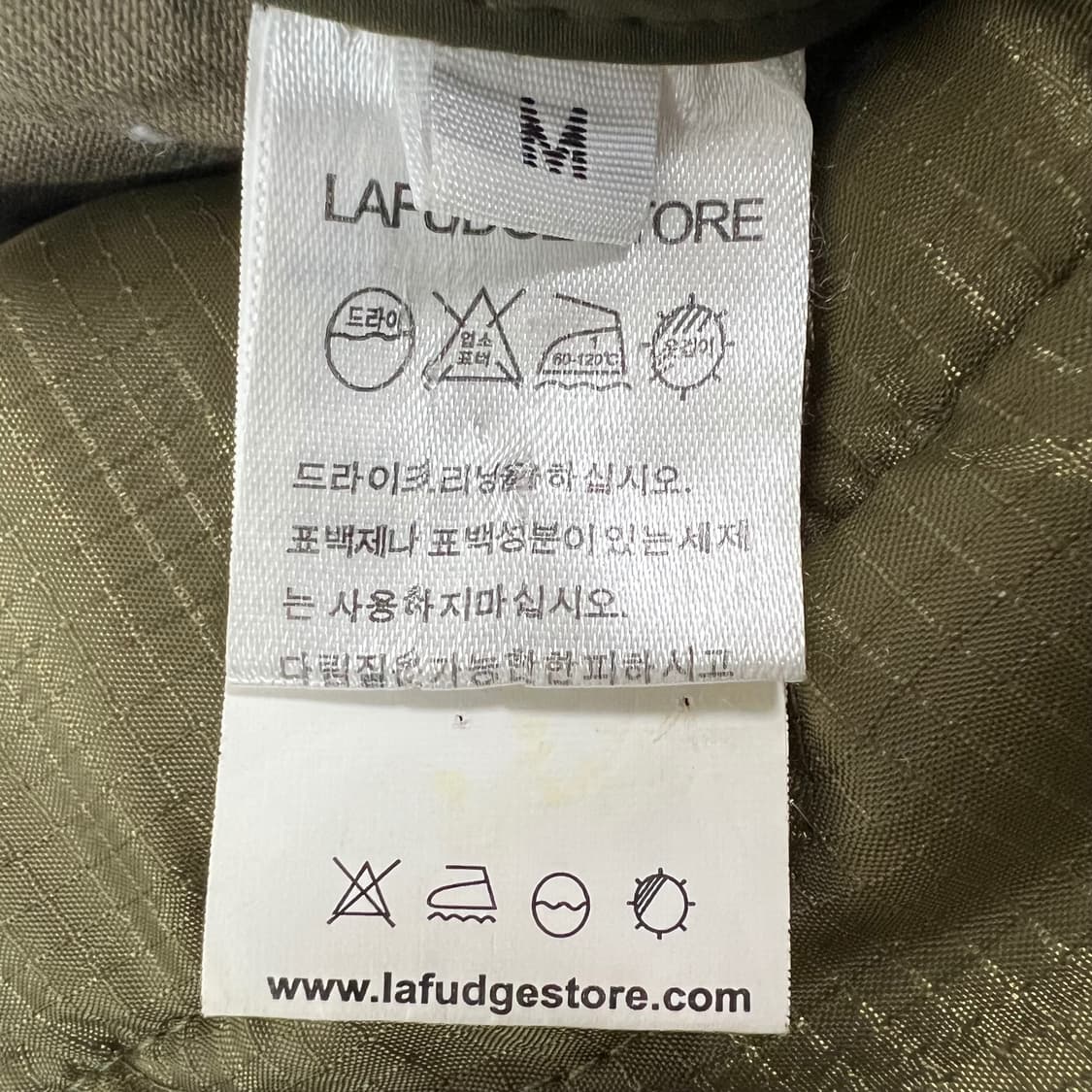 lafudge store 카키색 3M 신슐레이트 패딩 파카 상품이미지8