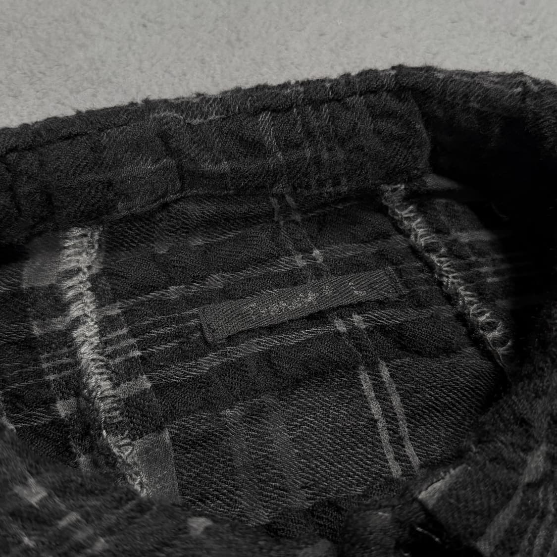 Transit 트랜짓 체크 롱 셔츠 자켓 상품이미지5