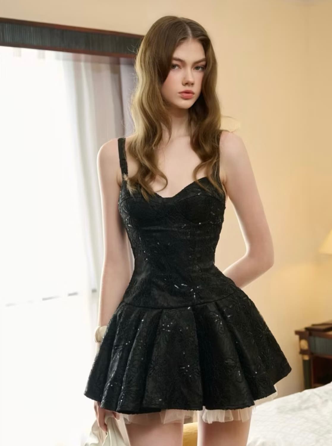 Anya dress ( black) 상품이미지1