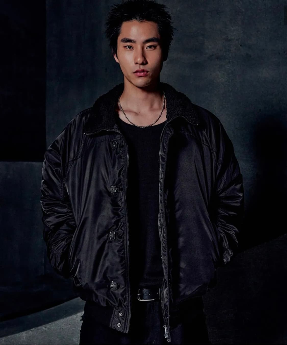 [무배] 노매뉴얼 봄버자켓 블랙 M 상품이미지10