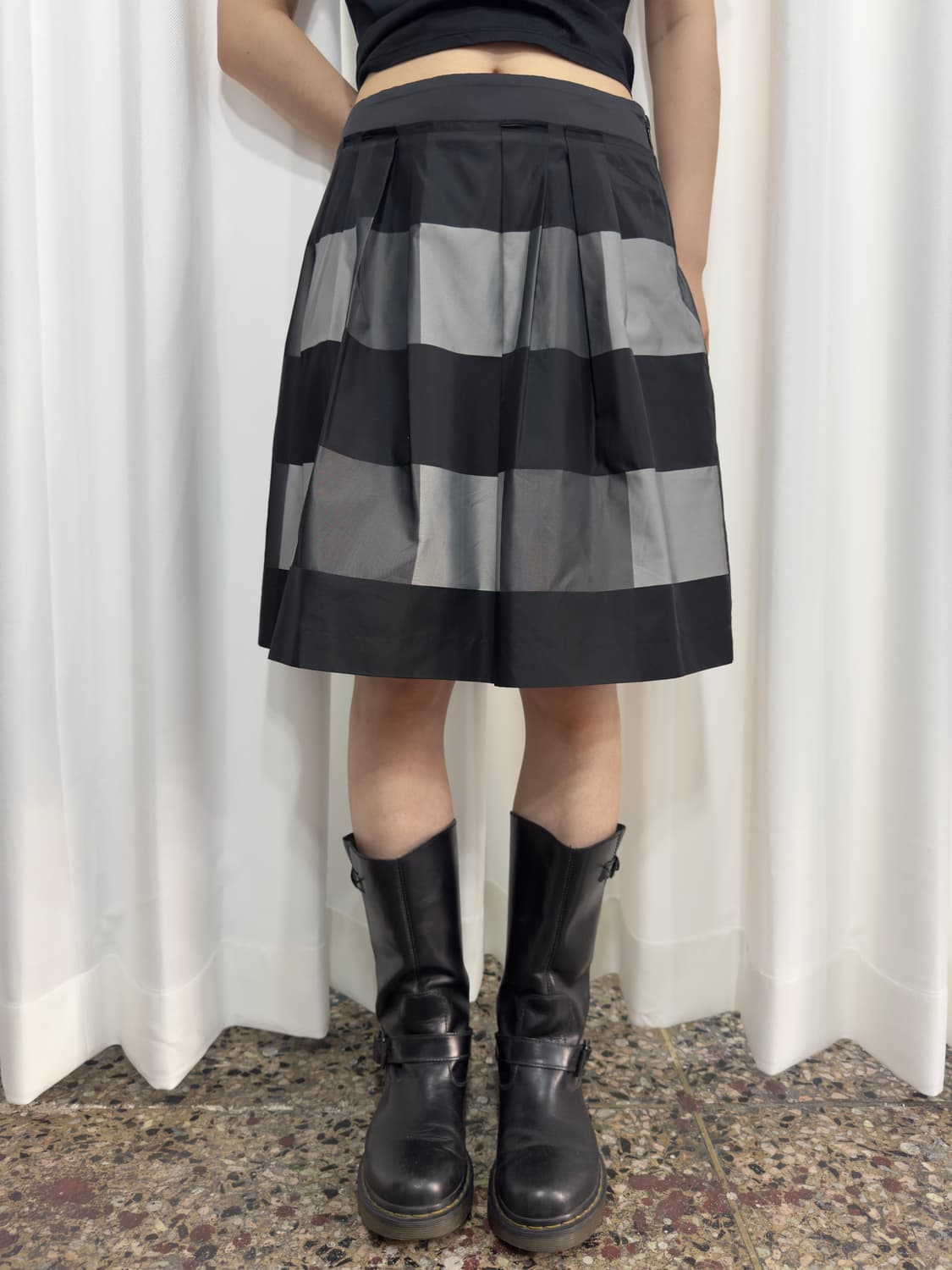 check midi skirt 상품이미지2