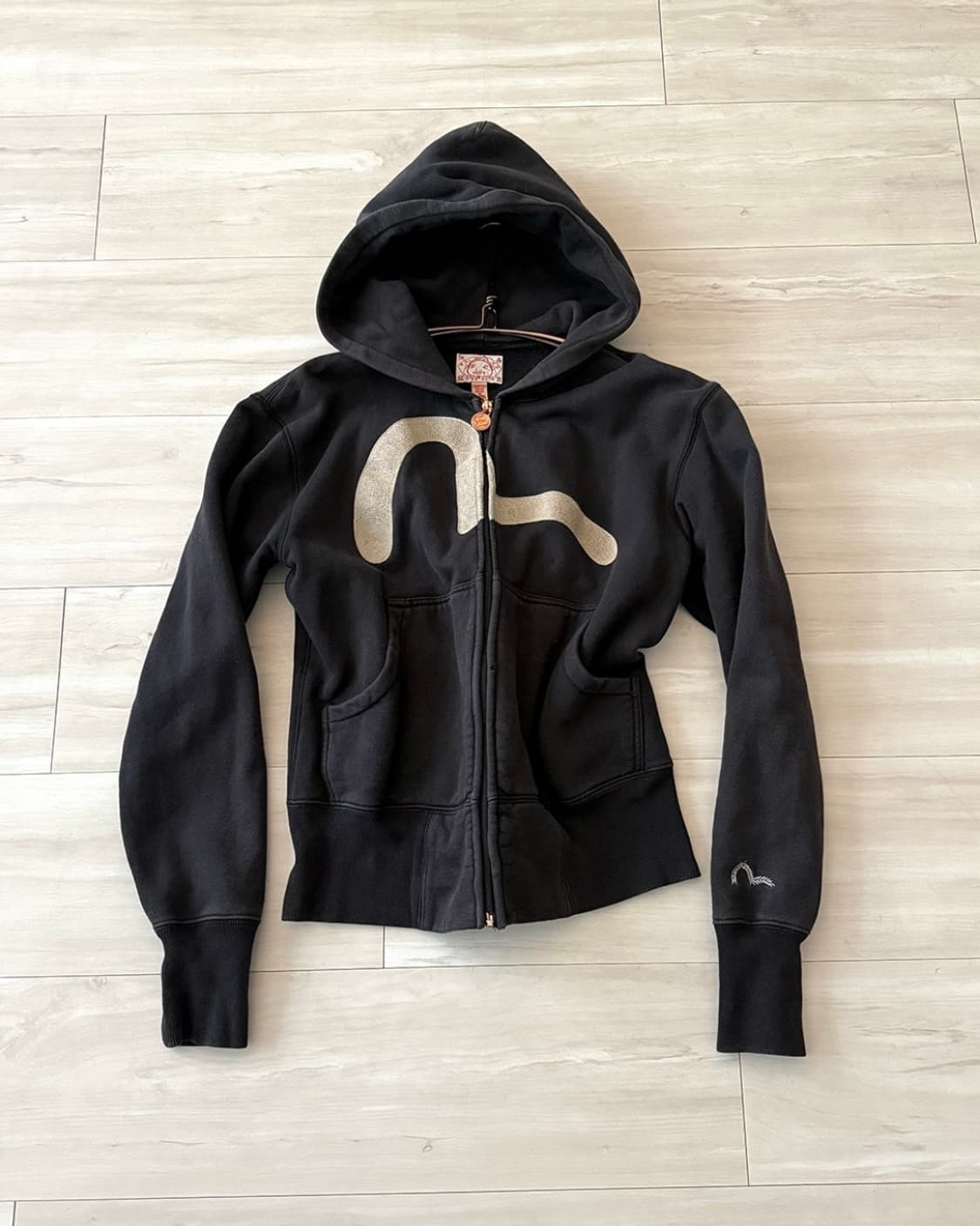 Japanese Evisu Navy Hoodie Zip-Up 상품이미지1