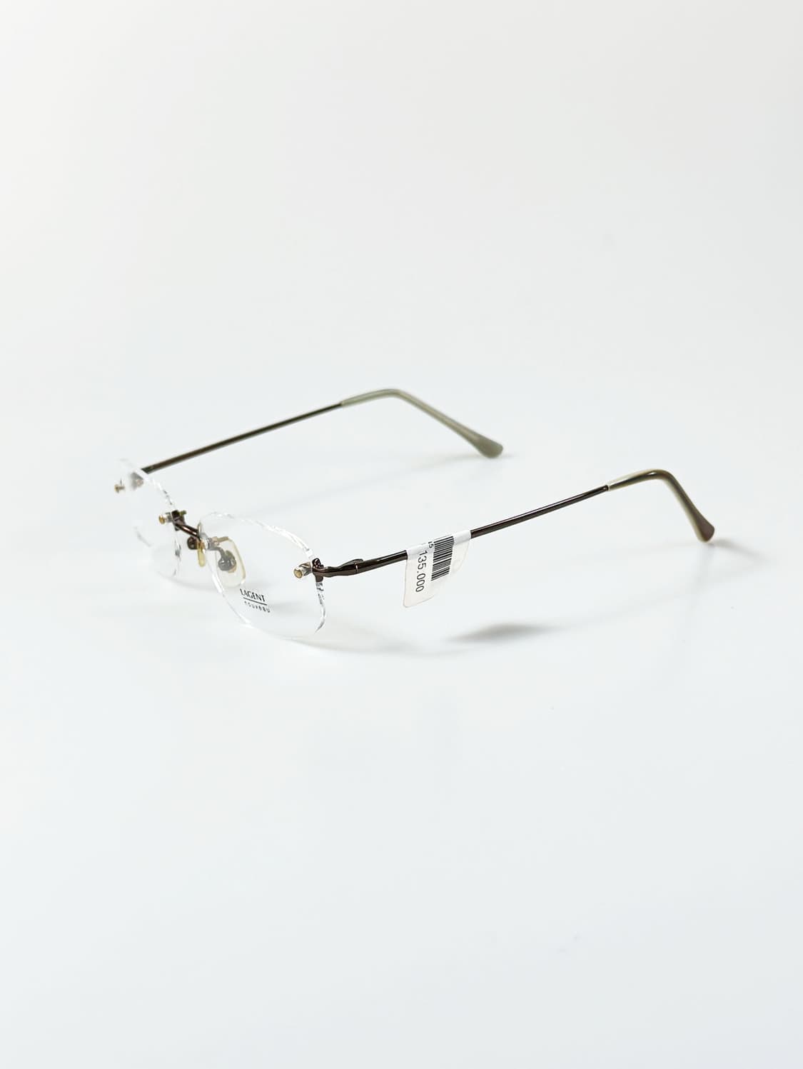서전 LAGENT 무테 스퀘어 프레임 빈티지 안경 상품이미지4