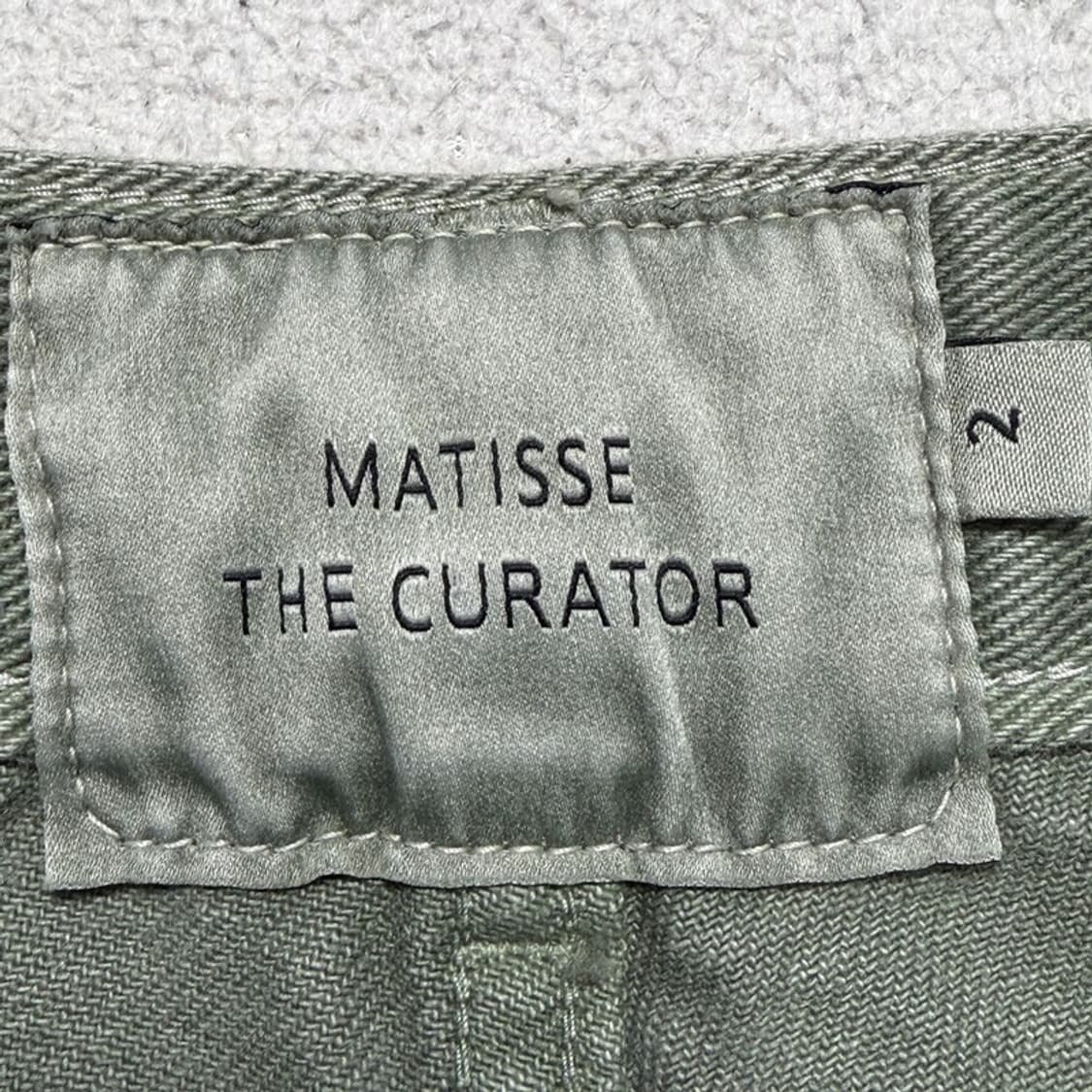 마티스 더 큐레이터 와이드 다잉 데님 팬츠 그라스 그린 2 상품이미지3