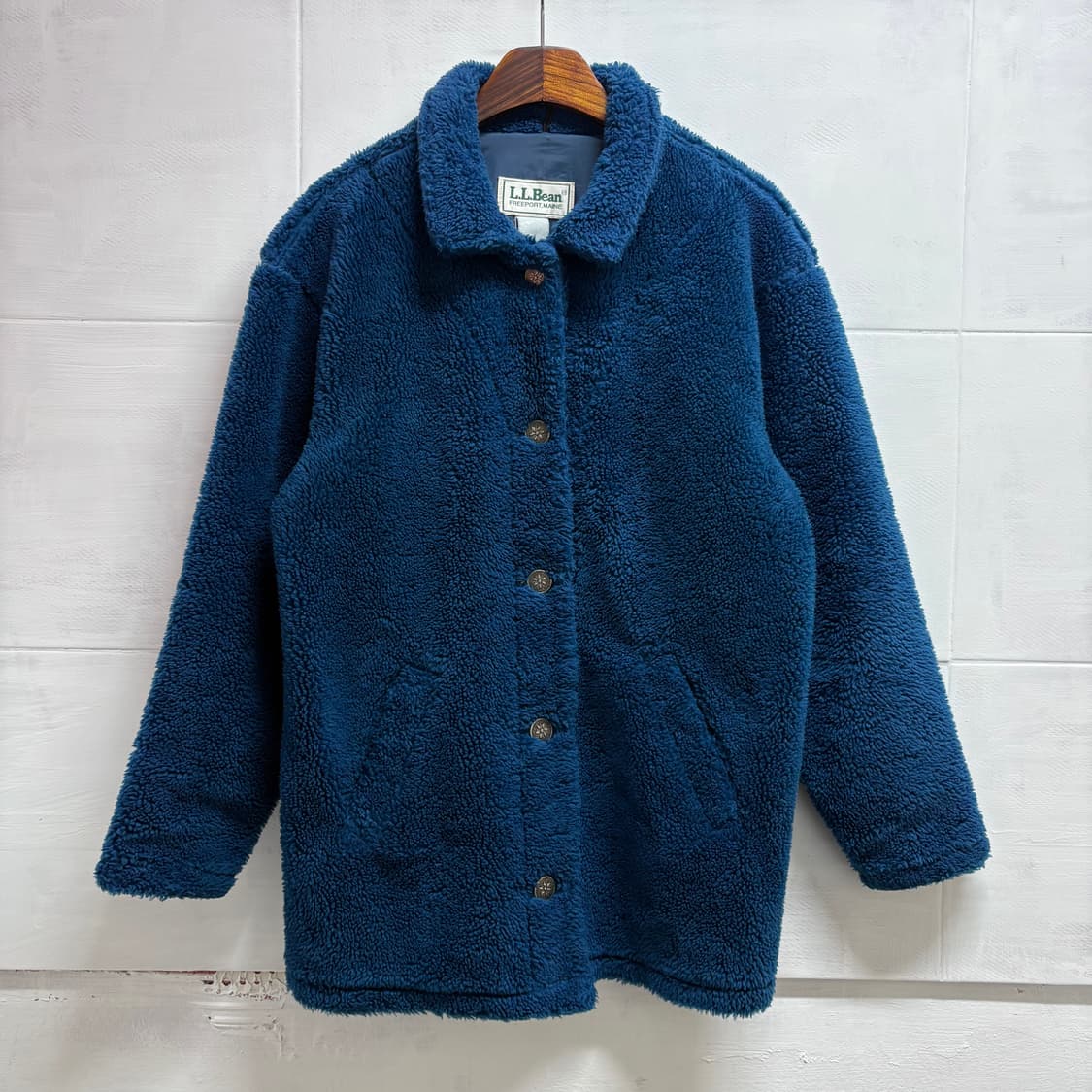 90's L.L.Bean 엘엘빈 플리스 부클 자켓 USA 상품이미지1