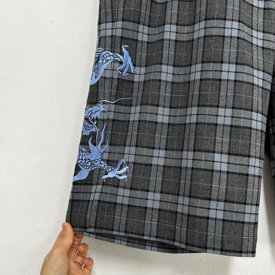 텍부착 노스타시 체크 반바지 상품이미지2