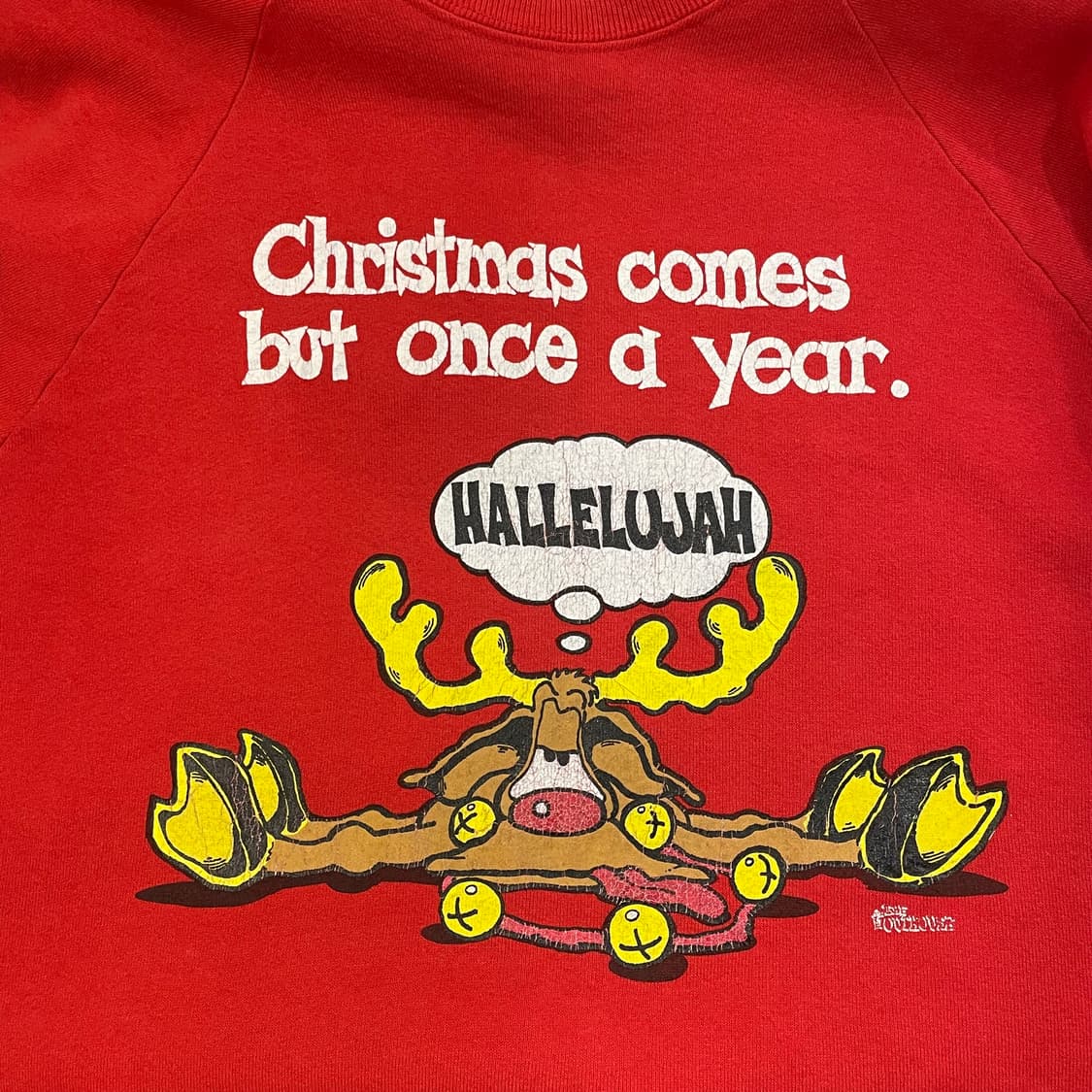 USA Fruit of the loom 크리스마스 프린팅 스웻셔츠 맨투맨 상품이미지2