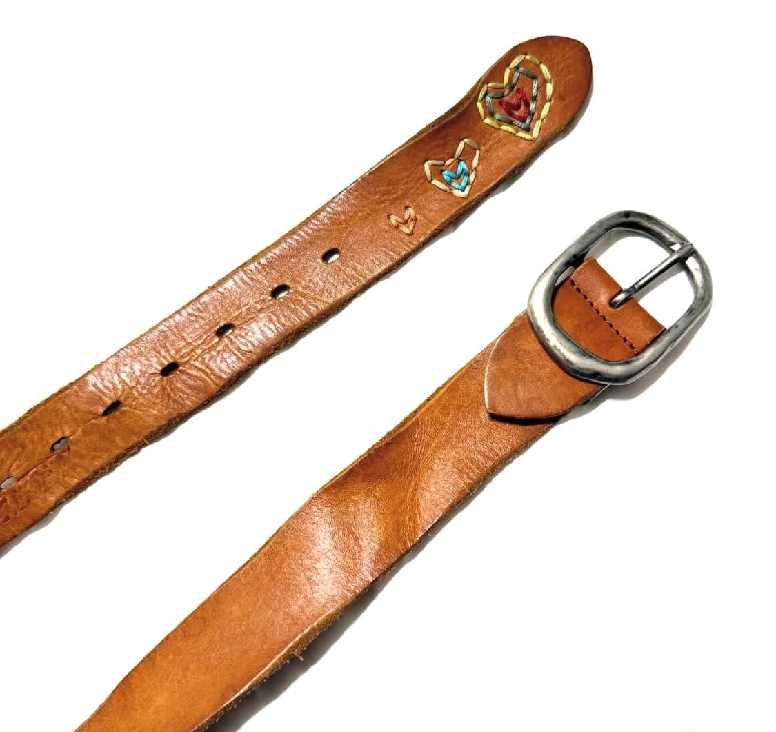 하트 스티치 벨트 상품이미지1