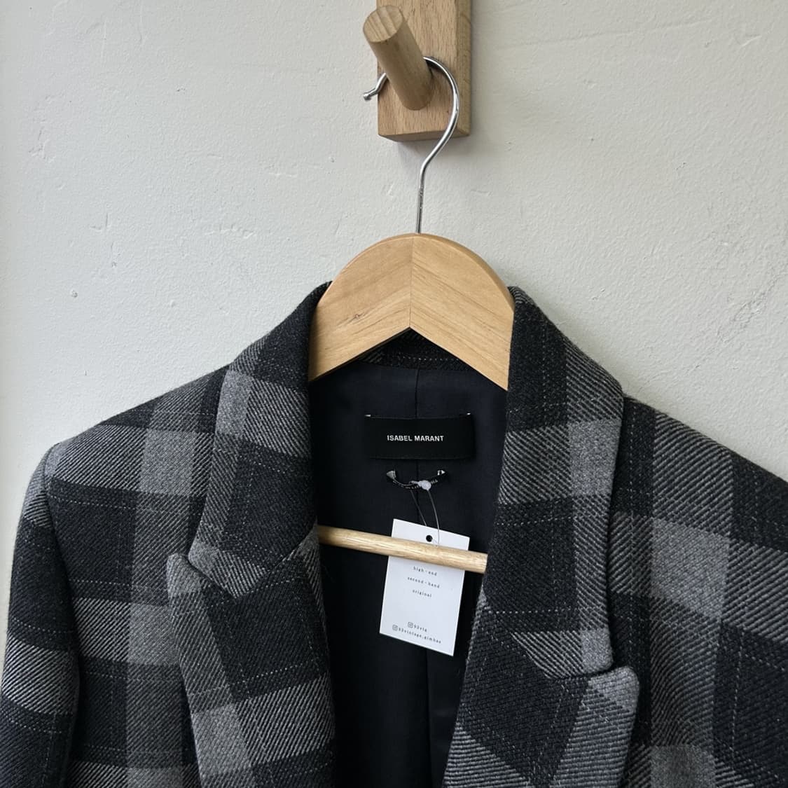 15990 - 이자벨마랑 체크 블레이저 자켓 상품이미지3