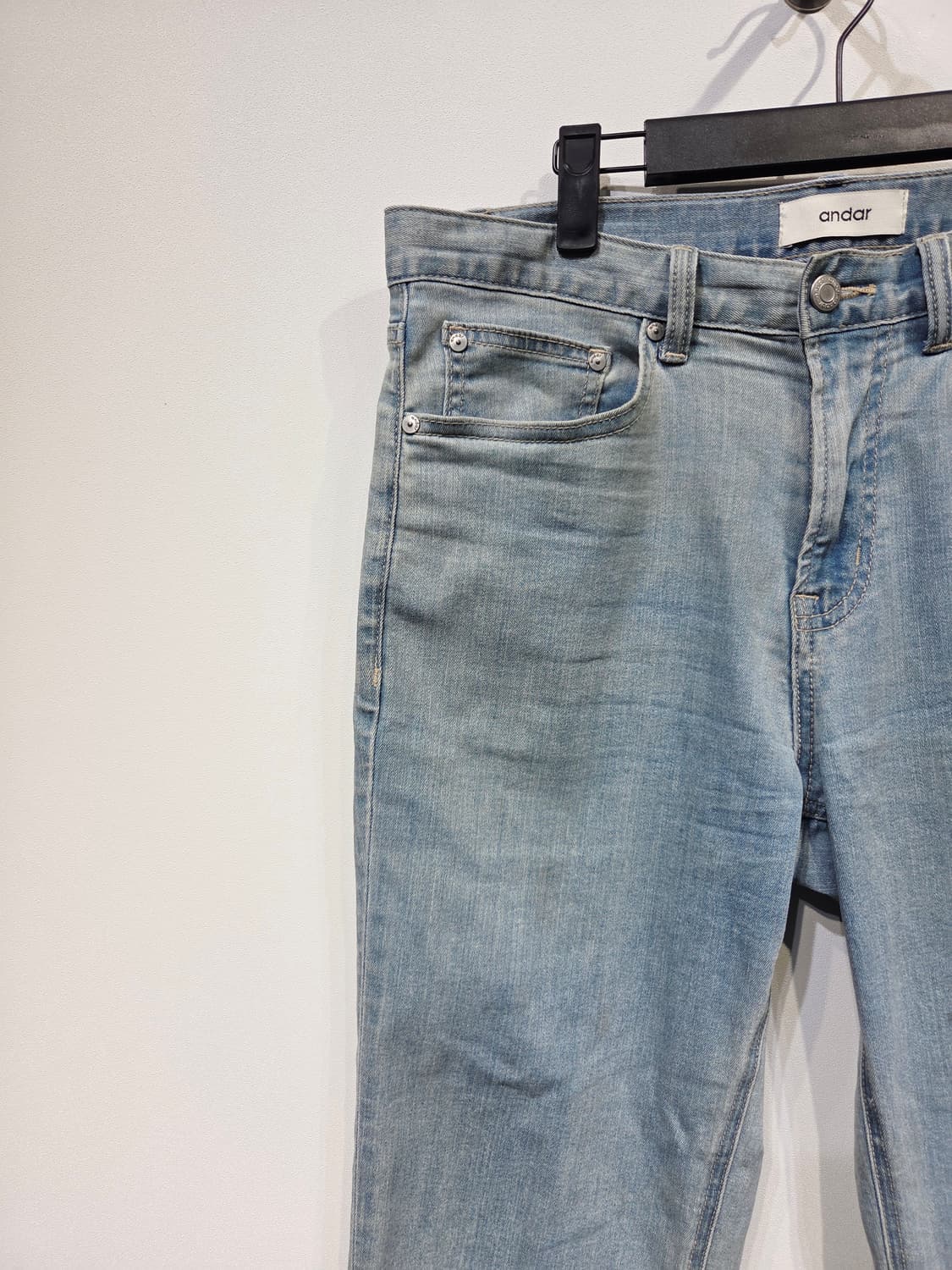 andar 안다르 연청 데님 청바지_31 상품이미지3