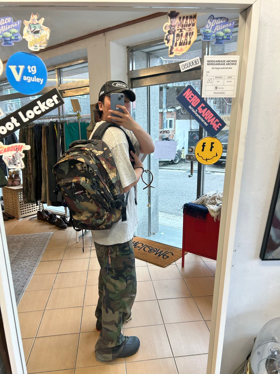 이스트팩 카모 백팩 상품이미지6