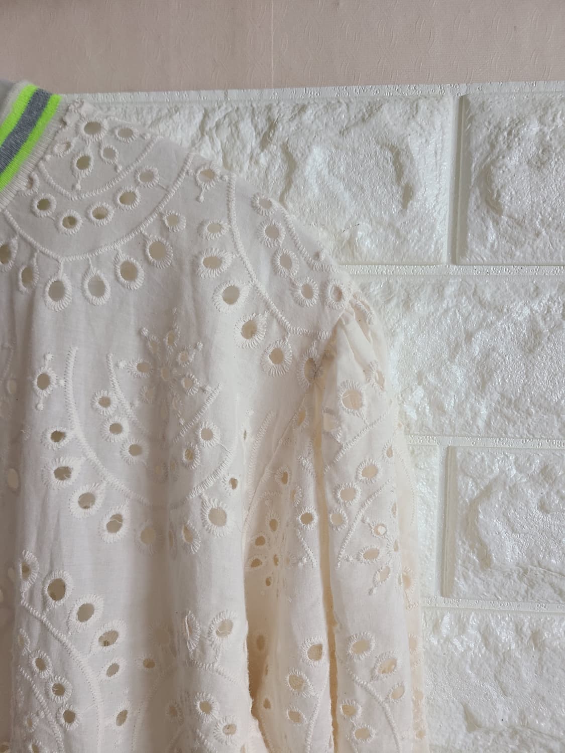 아이보리 아일렛 원피스 펀칭 레이스(55-66) 상품이미지3