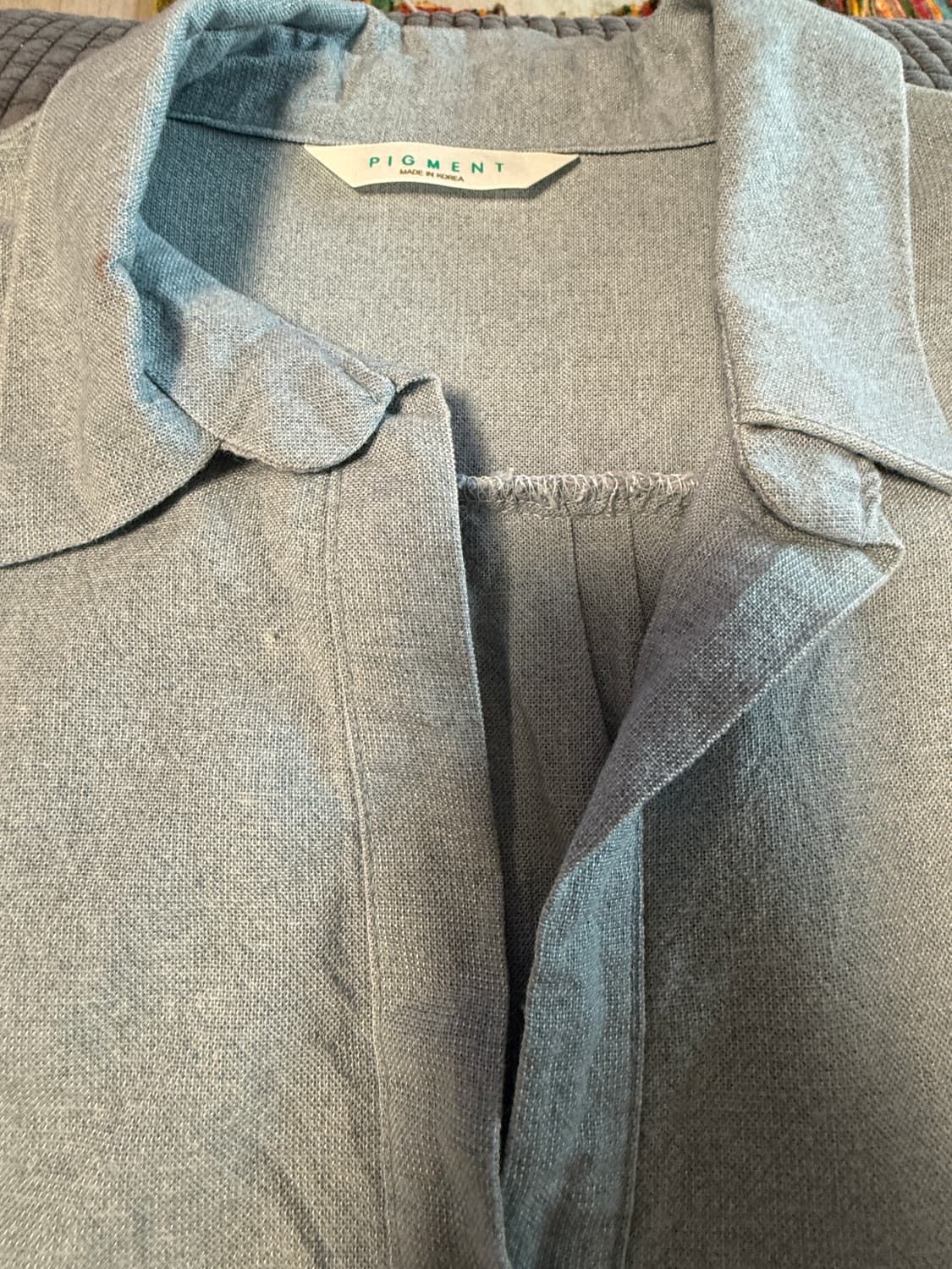 피그먼트 하늘색셔츠 FREE 상품이미지3