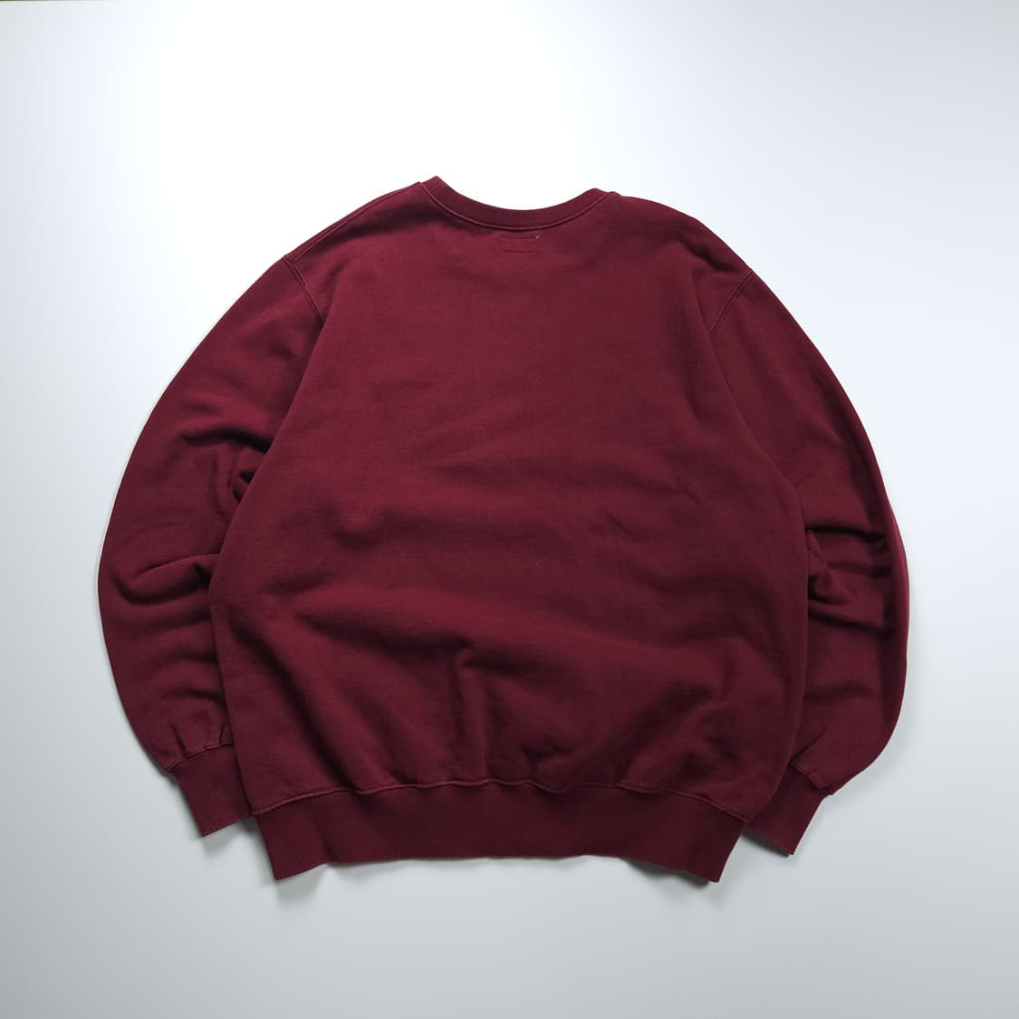 디스이즈네버댓 스펠아웃 빅로고 버건디 맨투맨 (105) 상품이미지3