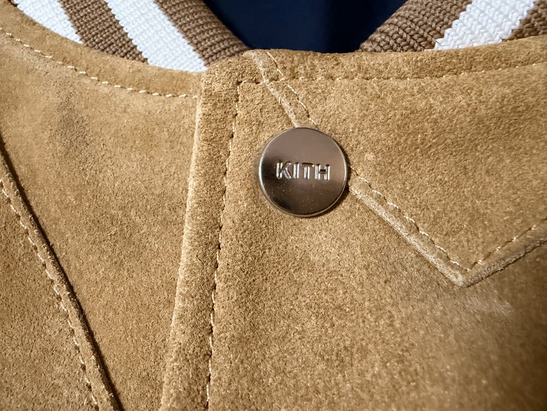 KITH 키스 x wilson 리얼 스웨이드 바시티 자켓 XXL 상품이미지3