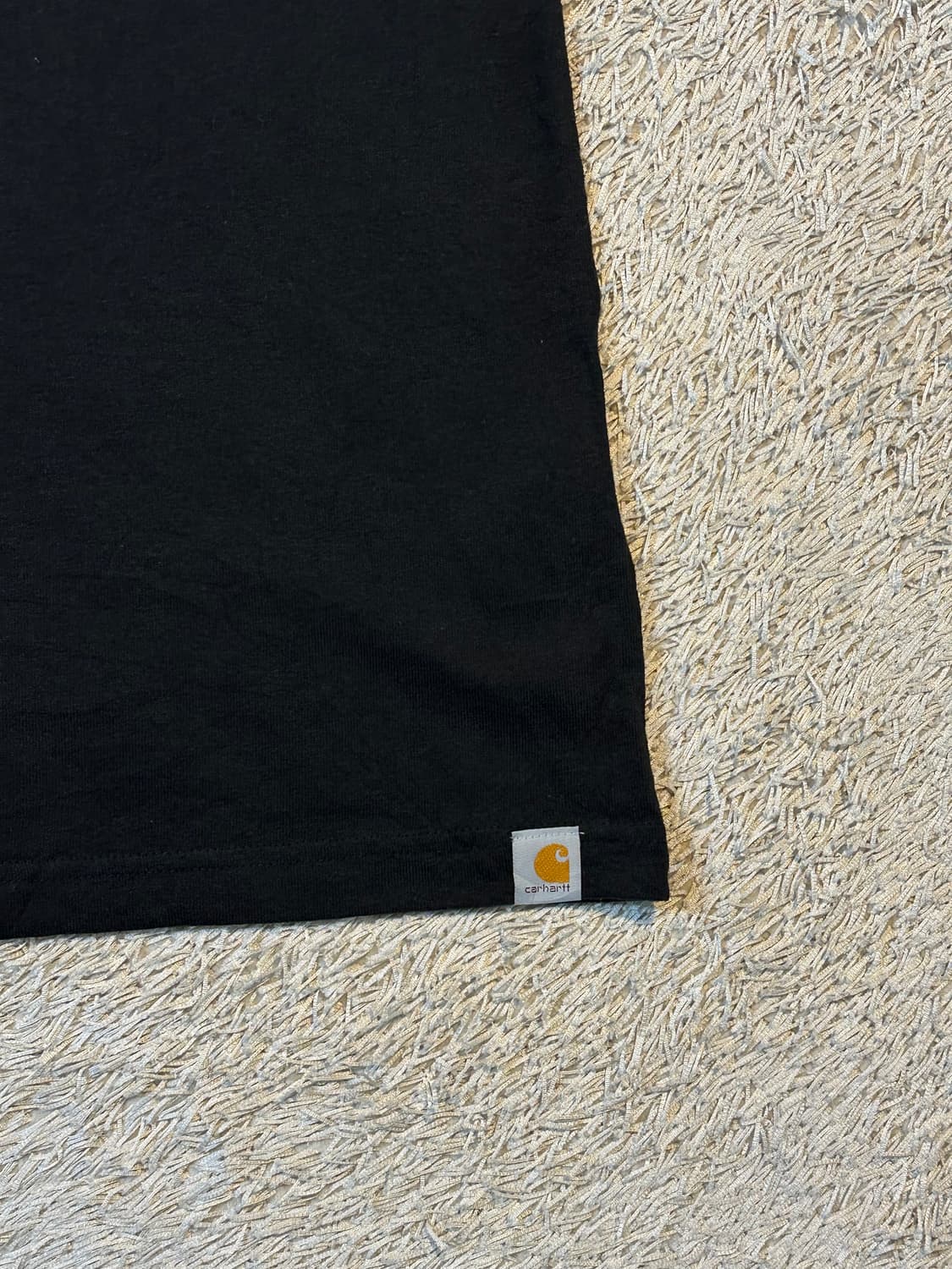칼하트 CARHARTT 릴렉스핏 빅로고 반팔 티셔츠 블랙 상품이미지4