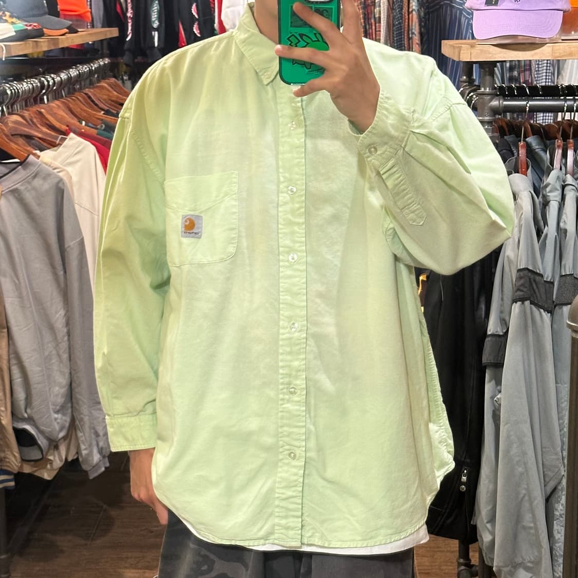 [HI] 칼하트 셔츠 옐로그린 상품이미지1