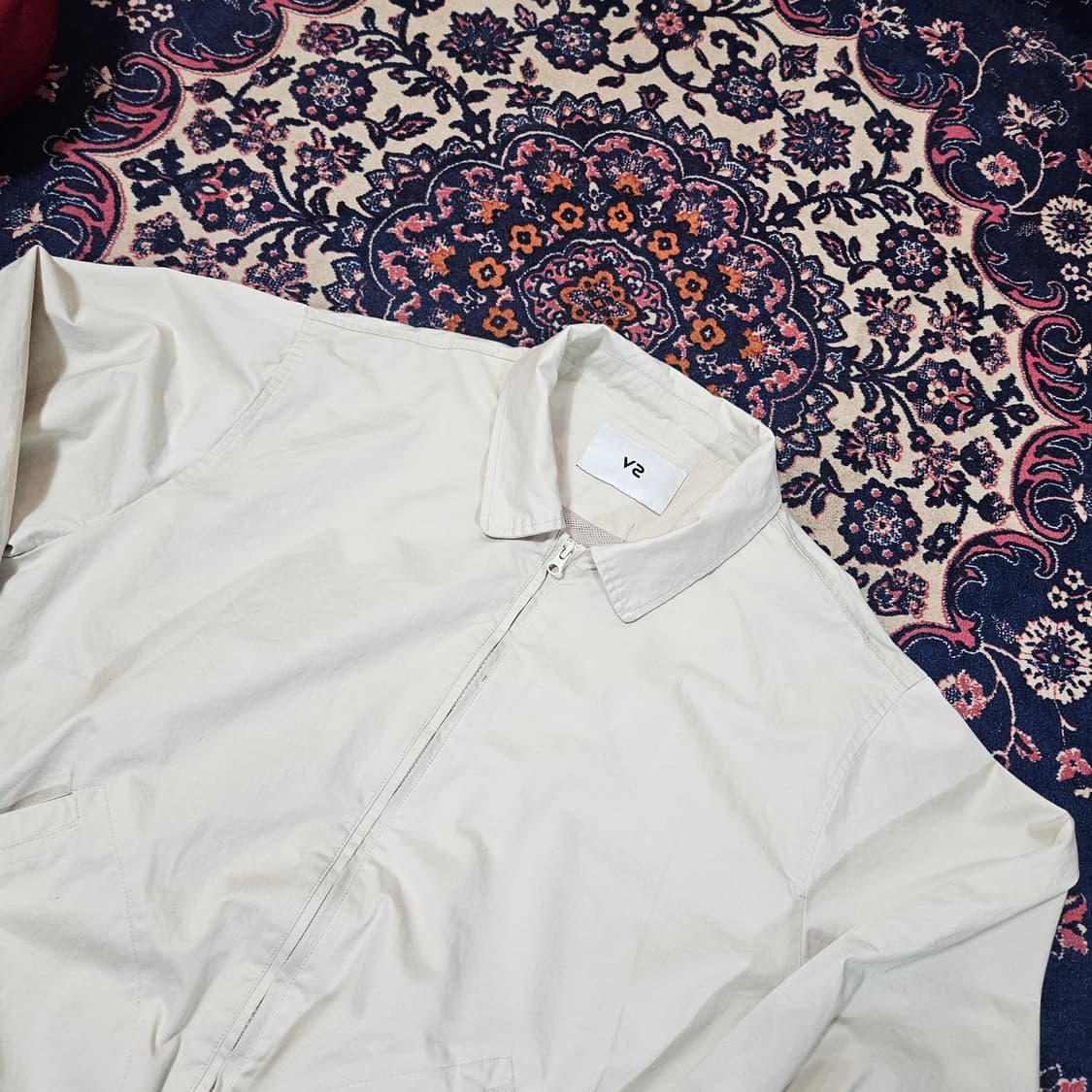 VTWO 코튼 루즈핏 스트링 블루종 자켓 2 size 상품이미지3