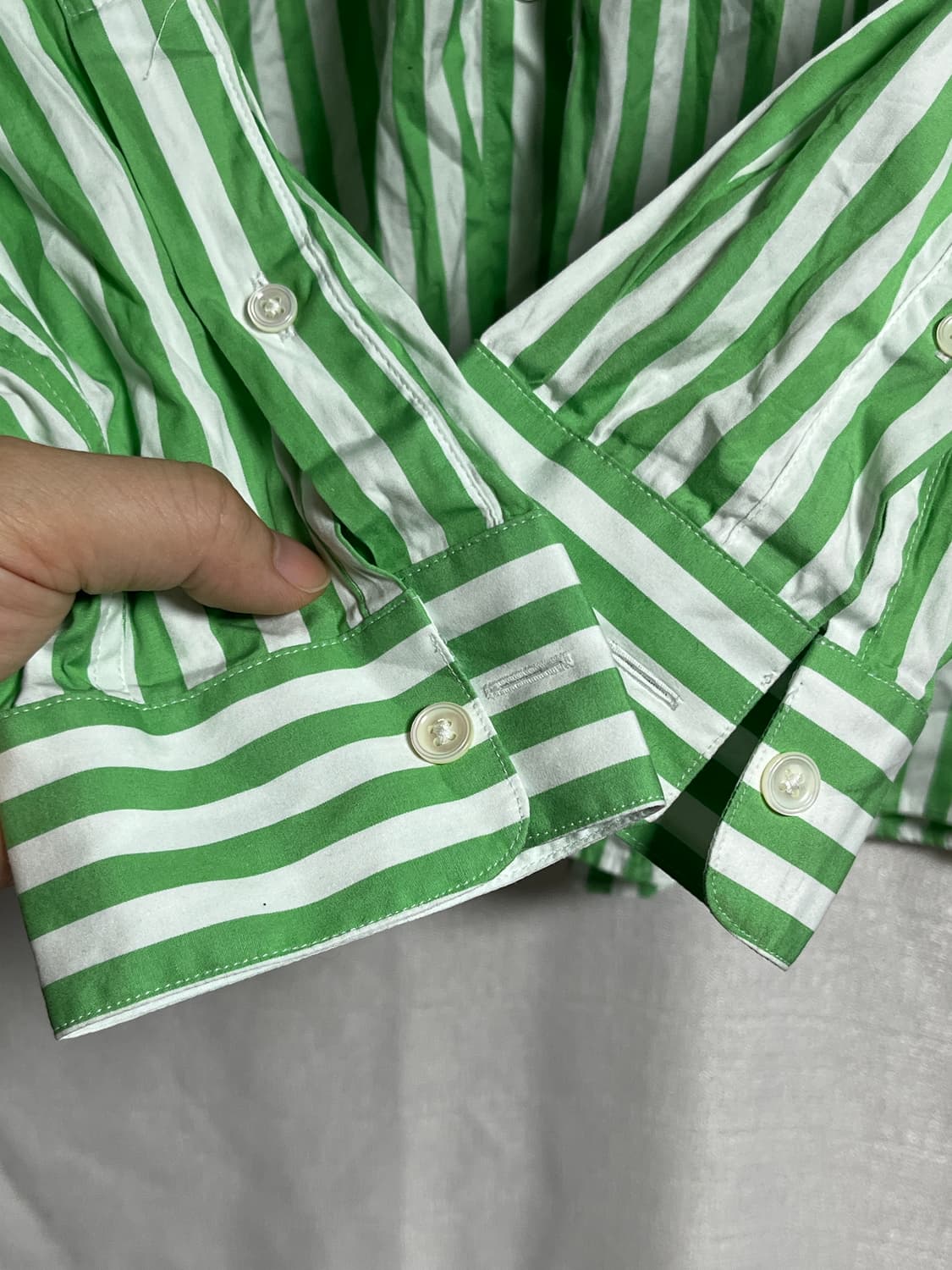 새상품 공용 라코스테 레귤러핏 스트라이프 셔츠 남방 L 상품이미지2