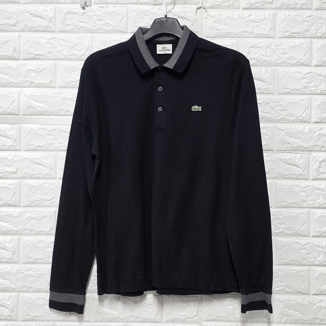 라코스테 슬림핏 긴팔 카라티 L 상품이미지1