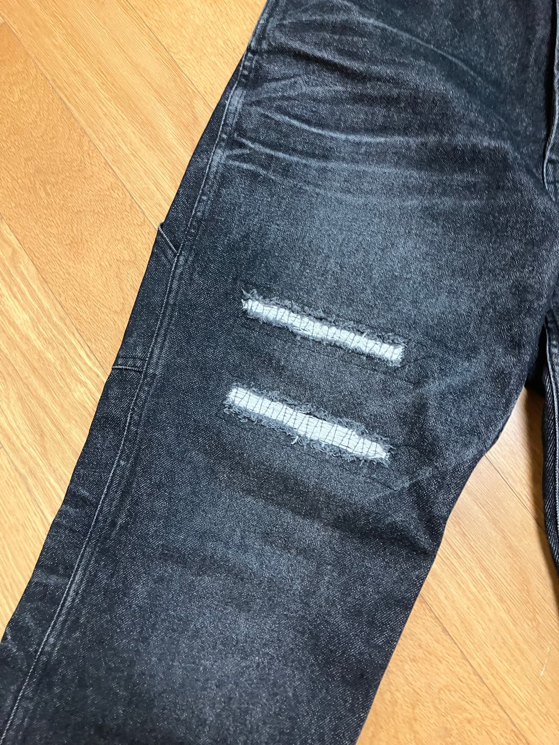 블랙아웃 카펜터 블랙 데님 팬츠 M 상품이미지3
